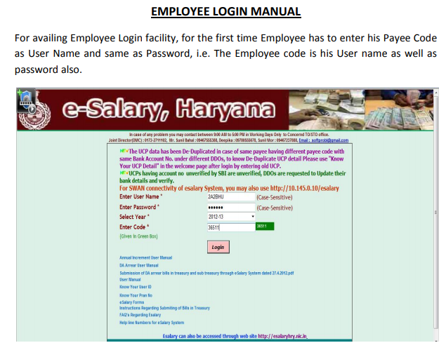 Employee Login Manual
