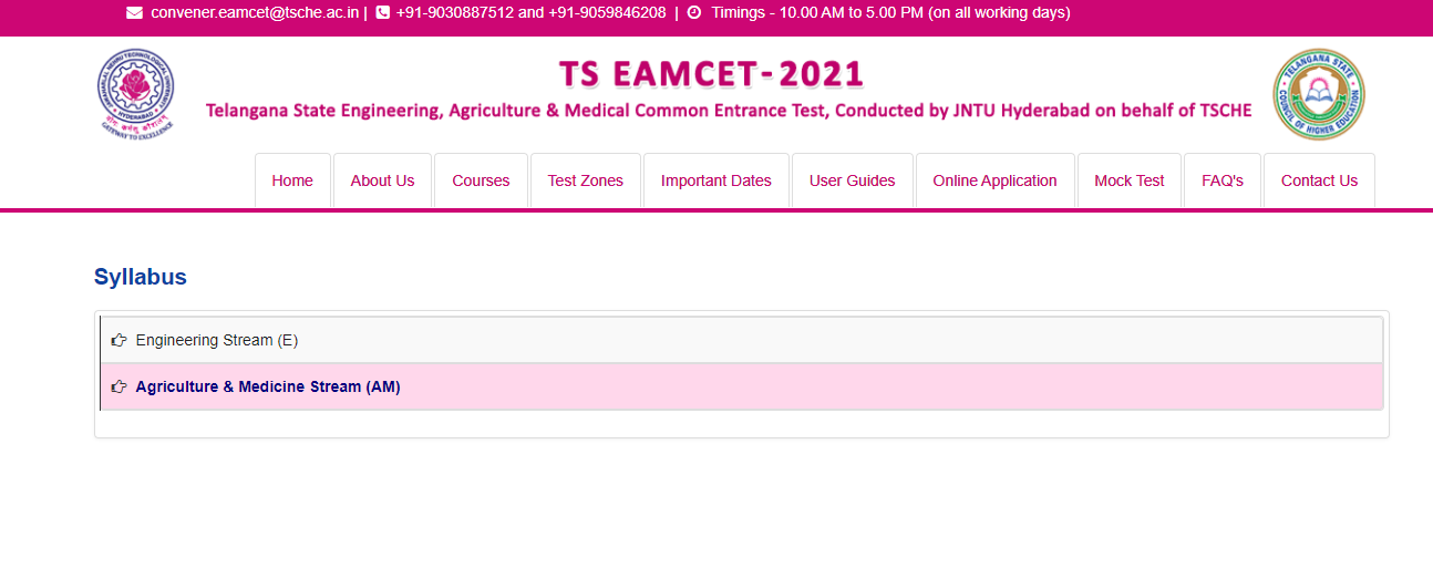 TS EAMCET Hall Ticket 2024 Admit Card eamcet.tsche.ac.in