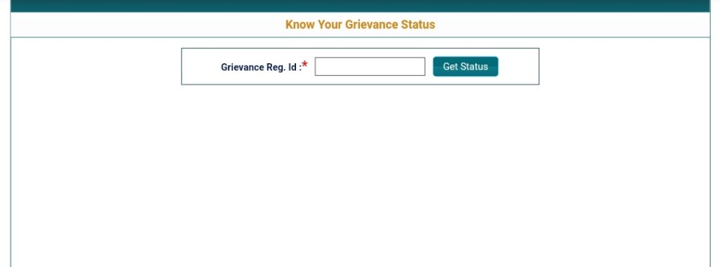 Procedure to check grievance status 