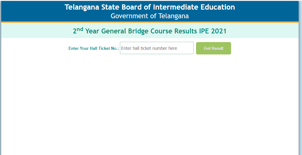 TS 2nd Year General Bridge Course Result IPE 2021