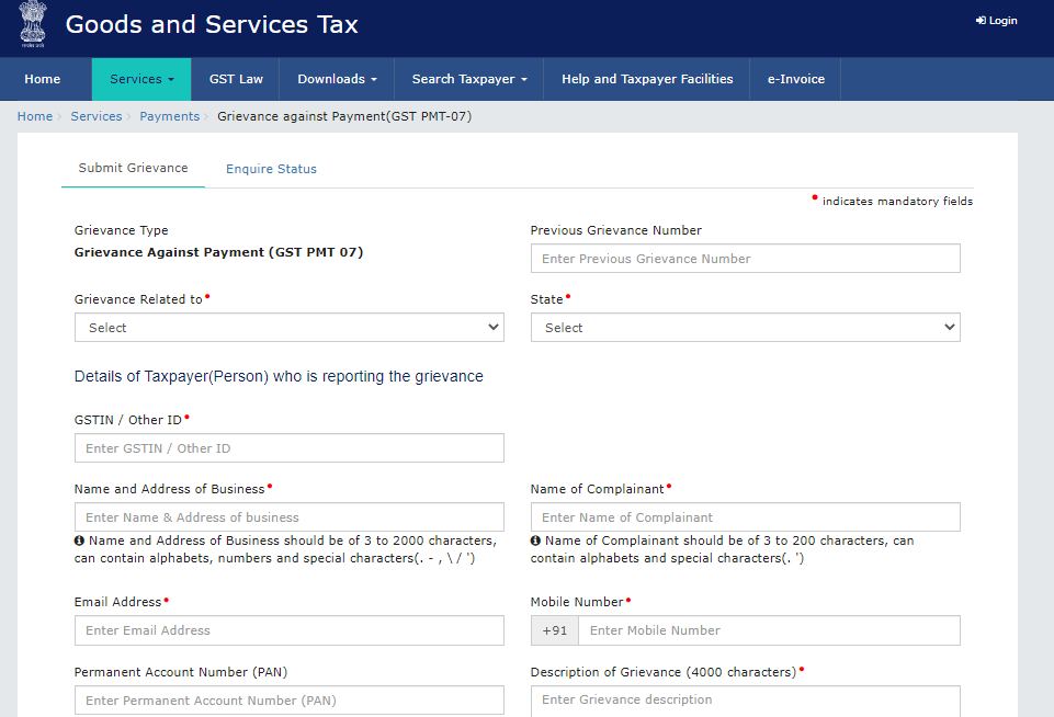 GST Login Portal