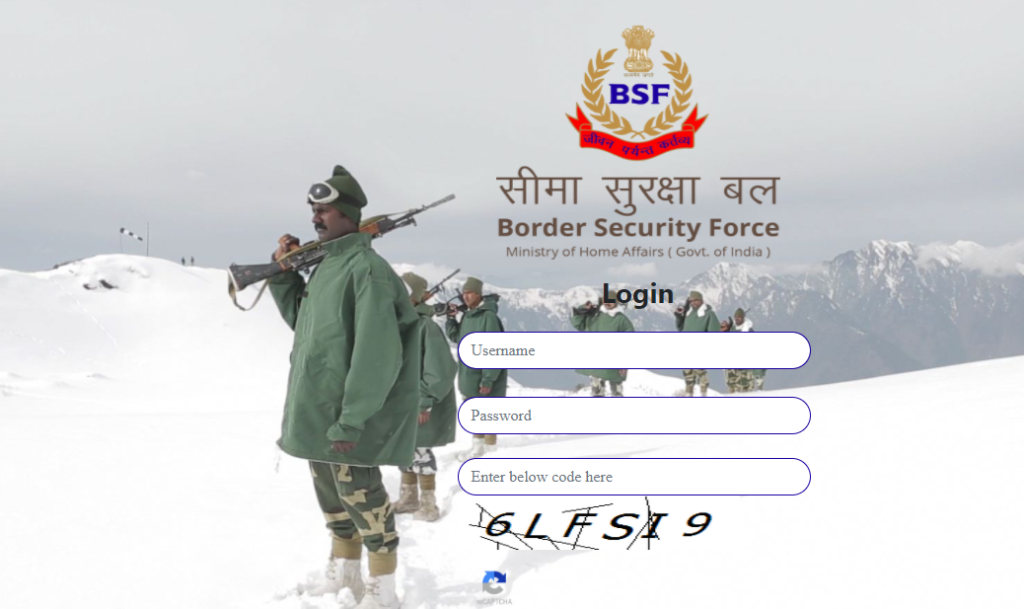 BSF Pay Slip Login