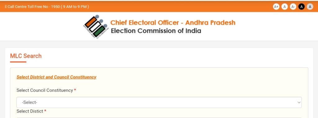 AP Voter list Council Constituency 