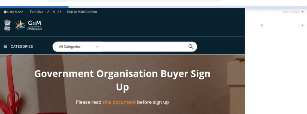Buyer Registration Procedure 