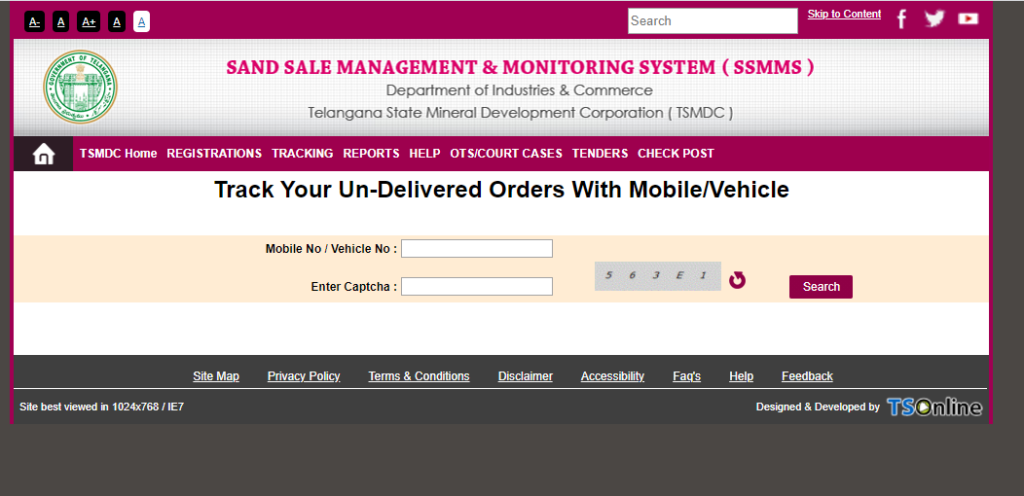 Tracking Order With Mobile And Vehicle 