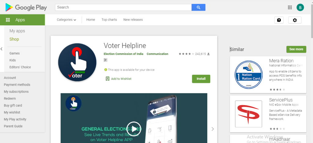 Voter Helpline Mobile App Download