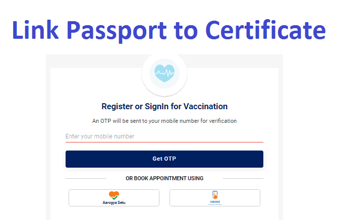 Link Passport with Vaccine Certificate