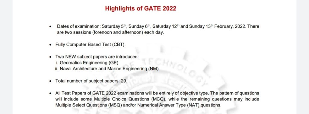 GATE examination