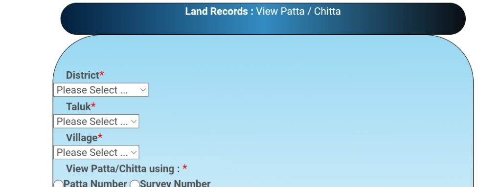 eservices.tn.gov.in Patta Chitta