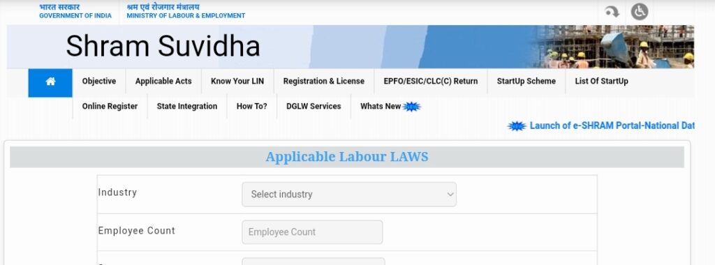 Applicable Labour Laws