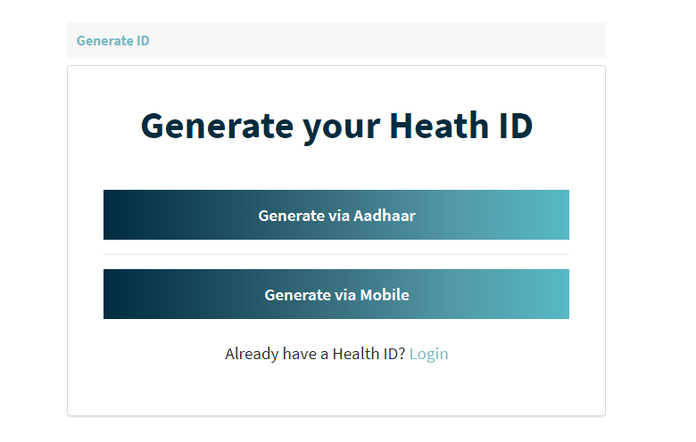 generate health id