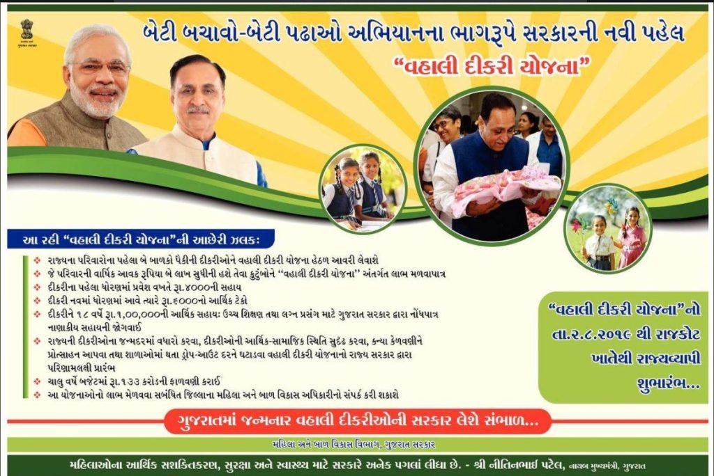 Gujarat Vahli Dikri Yojana Registration 2021: Online Form, Eligibility, Status 