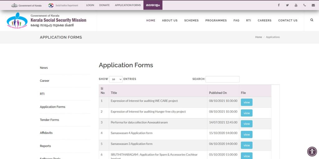 download Application Forms