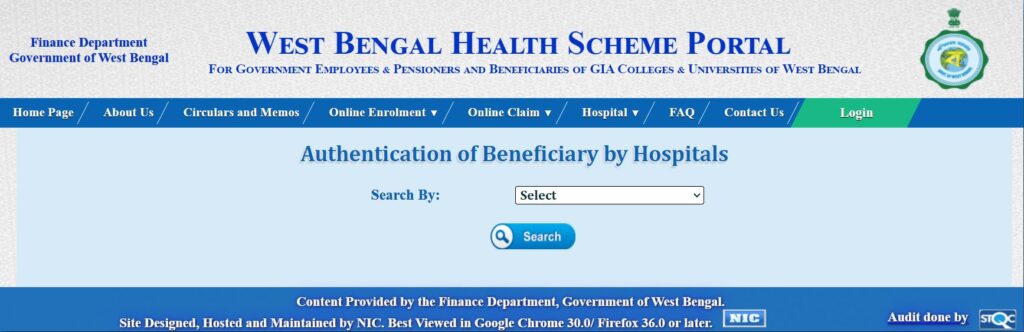 Authentication Of Beneficiary By Hospital