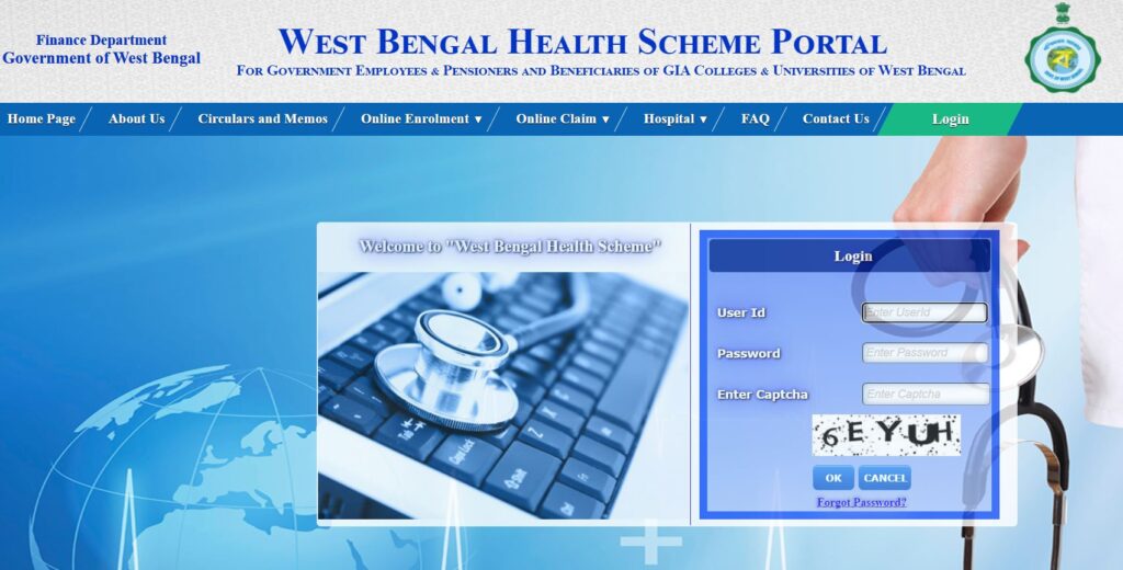 West Bengal Health Scheme Login