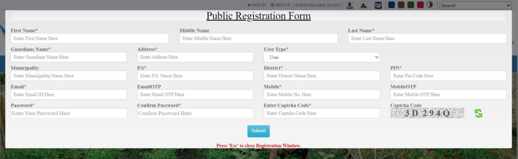 Banglarbhumi 2021 Registration Process 