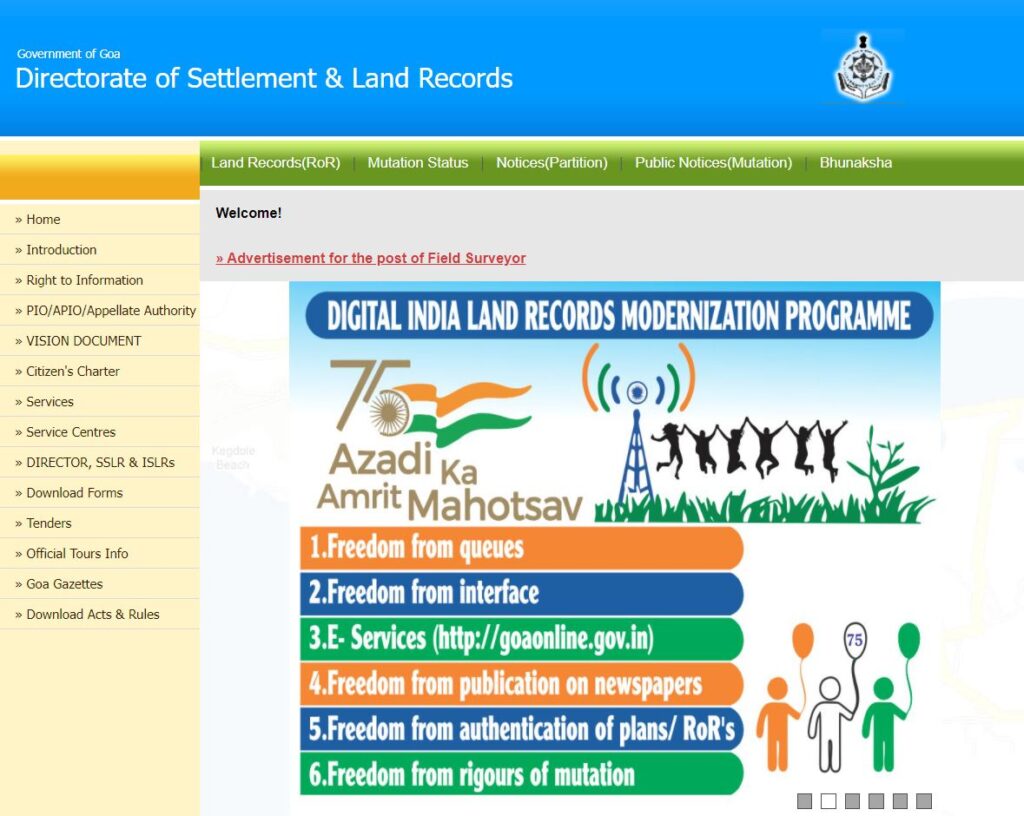 Procedure To Check Goa Land Records