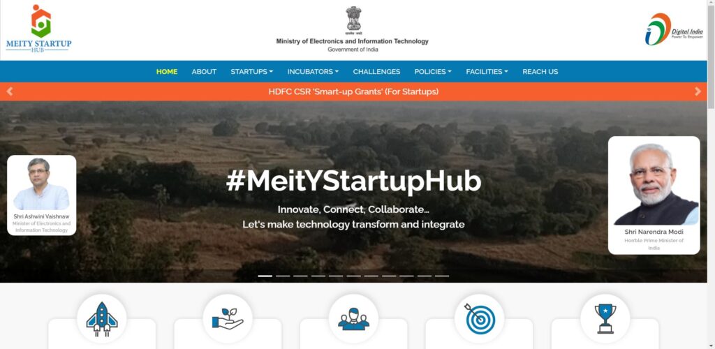MeitY SAMRIDH Scheme Procedure for Registration as Startups