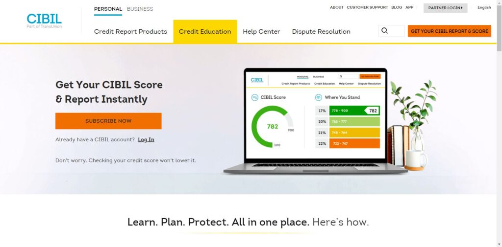 Steps to check the CIBIL Score Online: