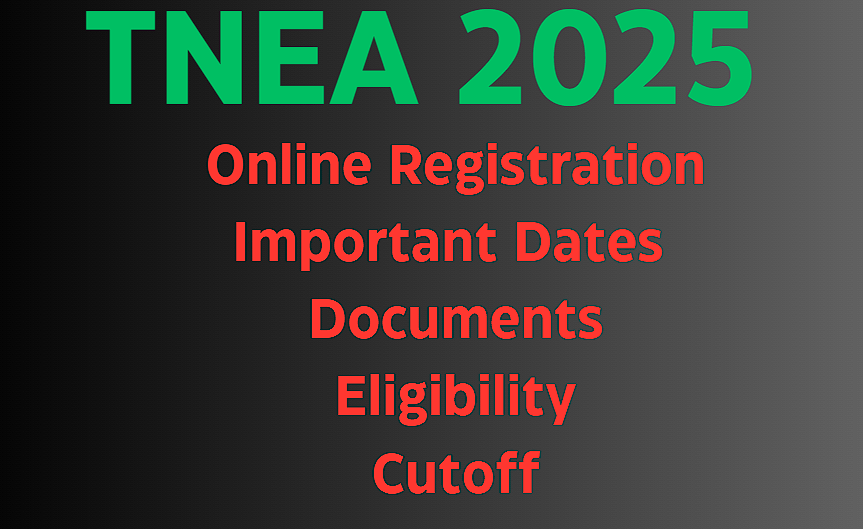 TNEA Application Form 2025