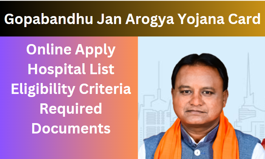 Gopabandhu Jan Arogya Yojana Card