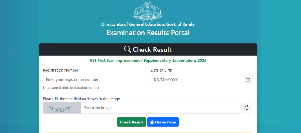 Kerala Plus One Improvement Result 